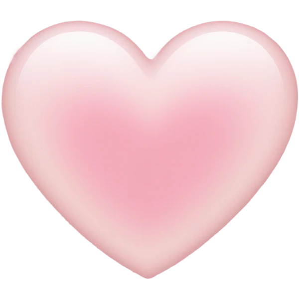 light pink heart emoji