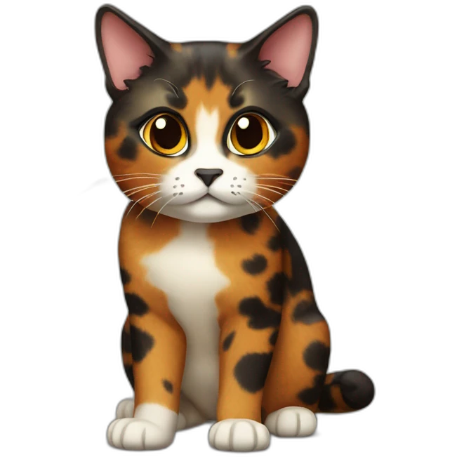 tortoiseshell cat emoji