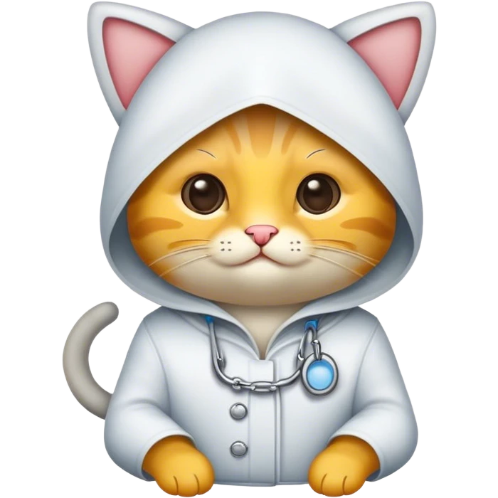 кот в костюме супермена emoji