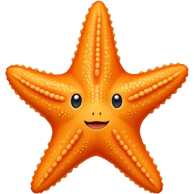cute orange starfish emoji