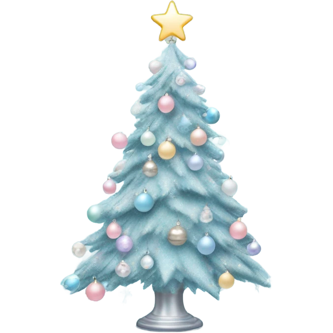 Pastel blue christmas
 emoji