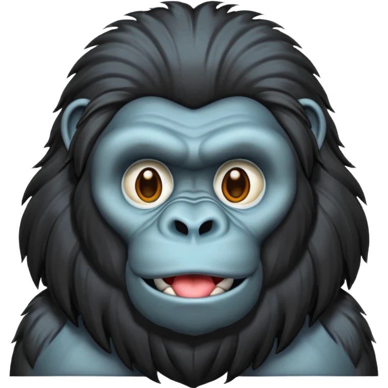 long haired gorilla emoji