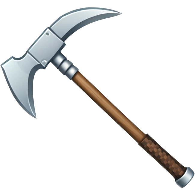 Minecraft pickaxe emoji