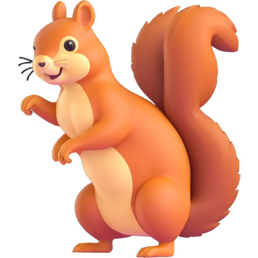 squirrel twerking with a big butt emoji