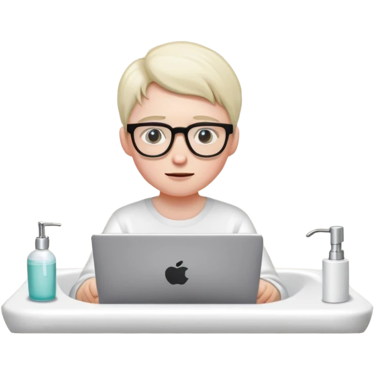 computer in a bathroom emoji