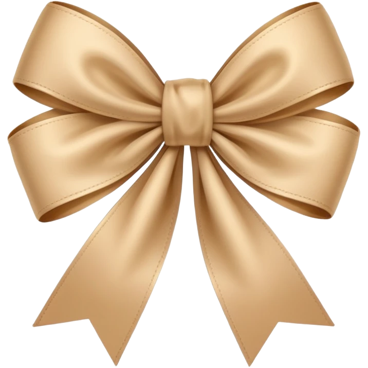 En beige rosett emoji