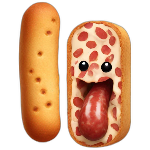 Biscotte-mange-saucisson emoji