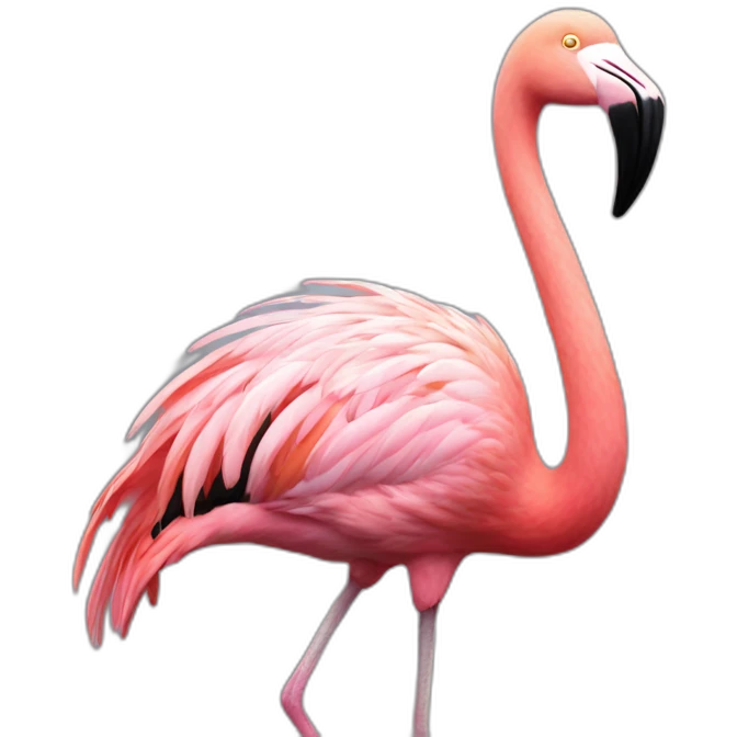 Happy flamingo’s emoji