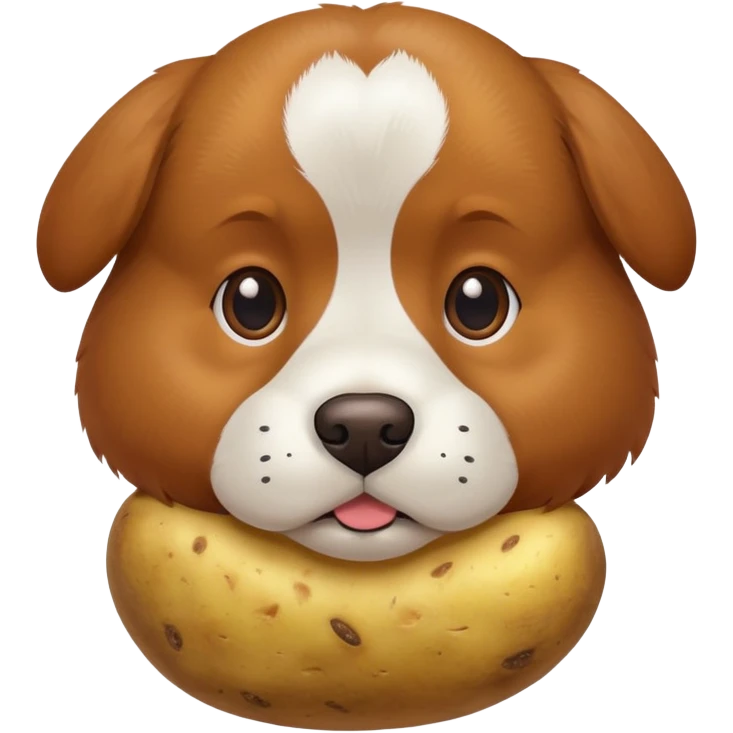 dog with potato emoji