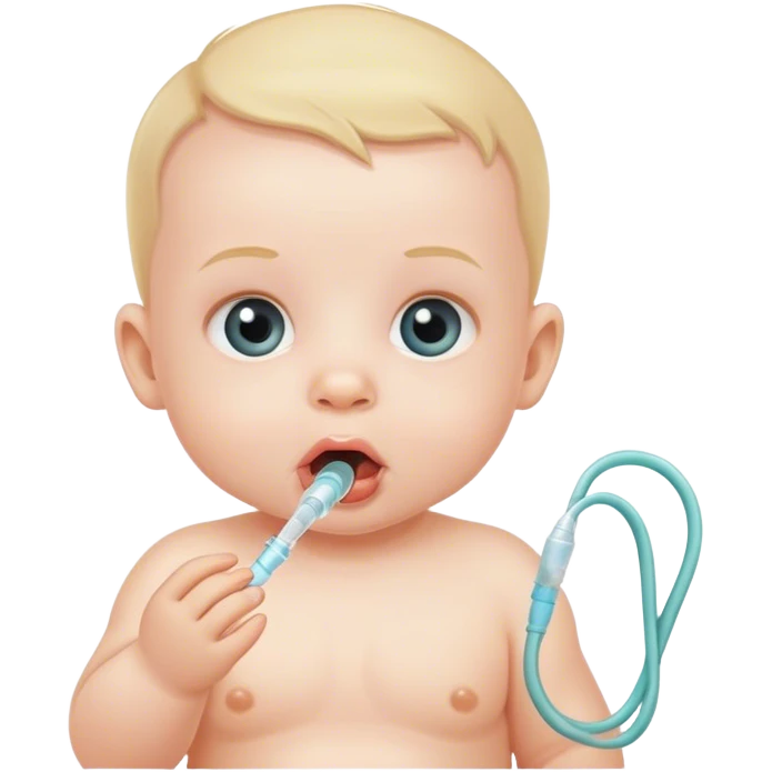 baby with tube in mouth emoji