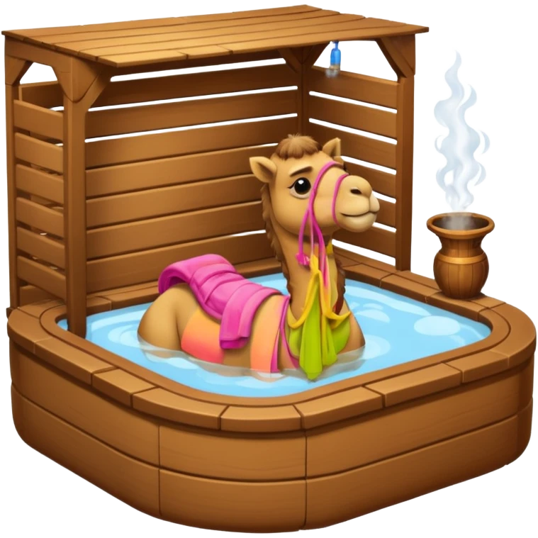 Camel in sauna emoji