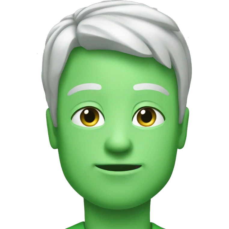 Green esthetic emoji