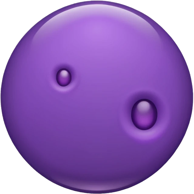 purple melanocyte cell, simple and bold emoji