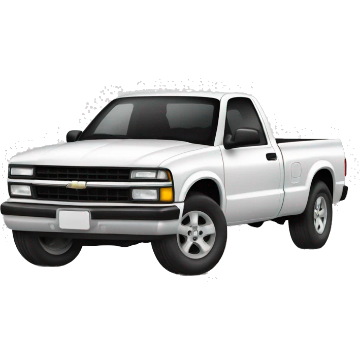 White Chevy s10 emoji