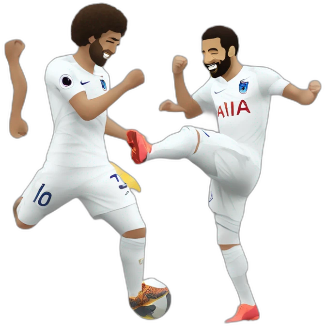 Kylian mbappé ans Mohamed Salah dancing emoji