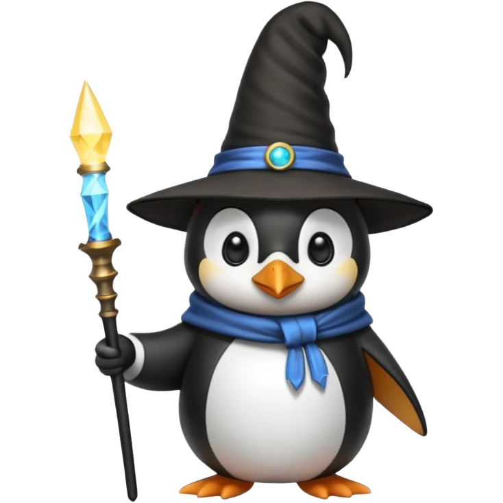 Penguin Wizard emoji