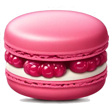 Berry pink macaron emoji