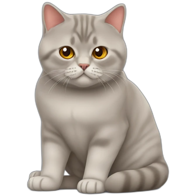 British Shorthair cat red emoji