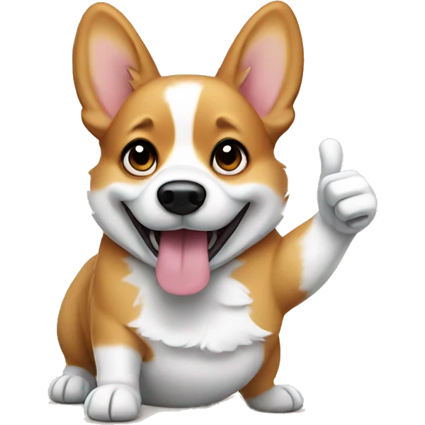 Corgi thumbs up emoji