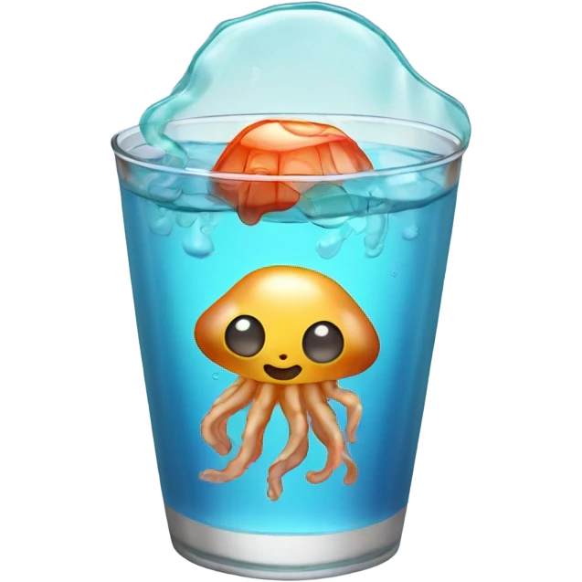 Jelly fish drink emoji