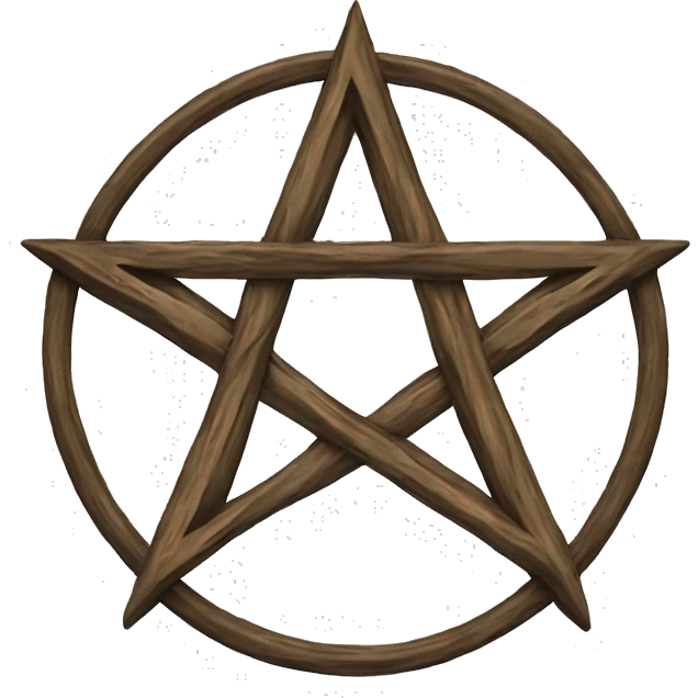half heart half pentagram heartagram emoji