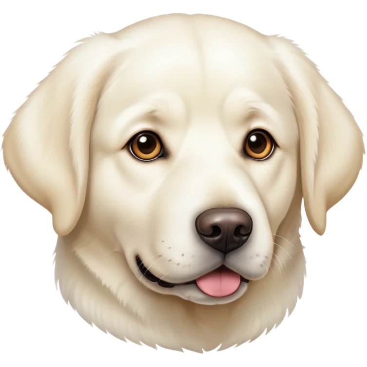 White Labrador adult dog emoji
