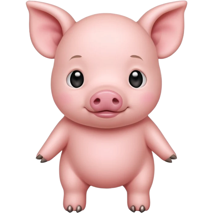 full body of baby pig emoji