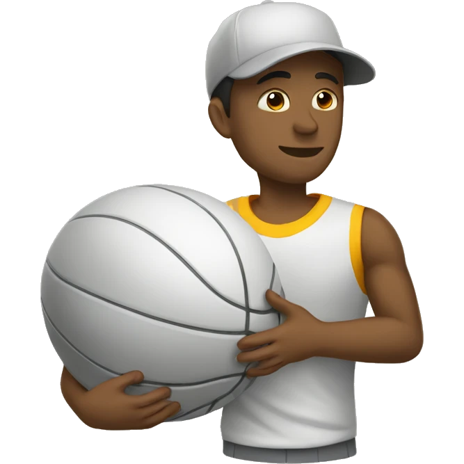 touching a ball with shoulder emoji