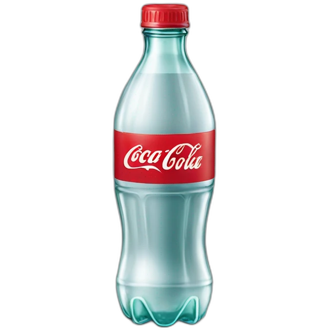 Coca cola plastic bottle emoji