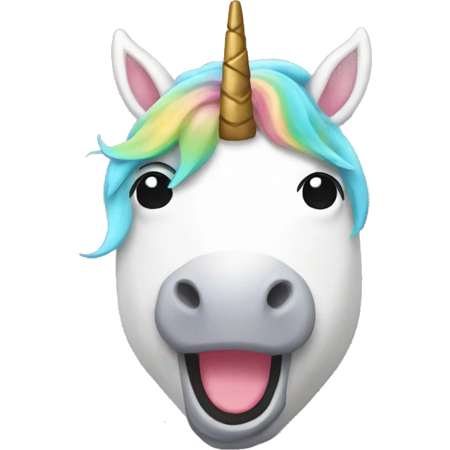 unicorn with boba emoji