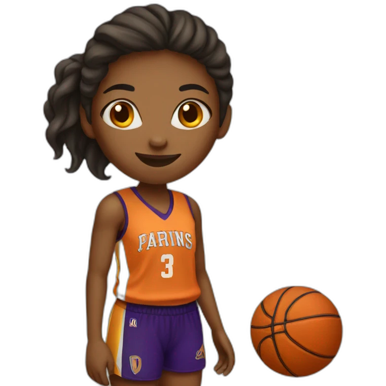 basketball girl player  emoji