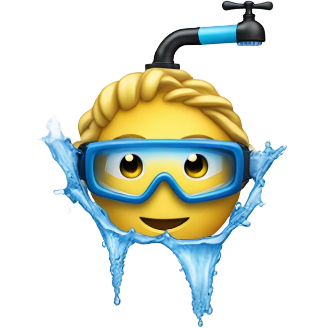Goggle tap emoji