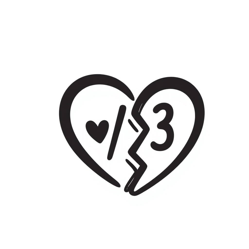 A simple broken heart symbol with the text '</3' written inside or next to it emoji