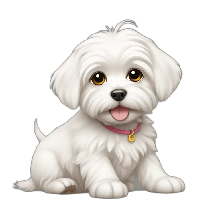 maltese puppy emoji