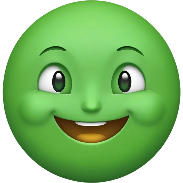green smiling face emoji emoji