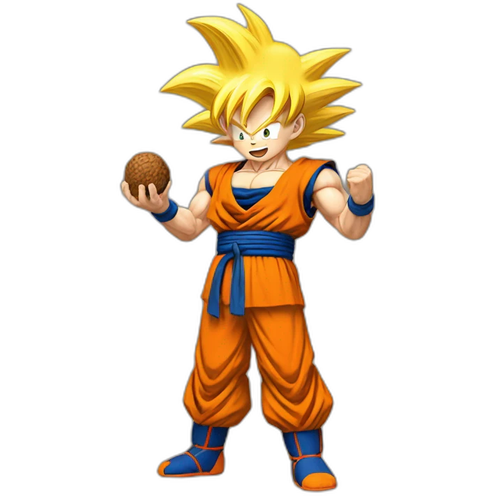 goku holding nuts emoji