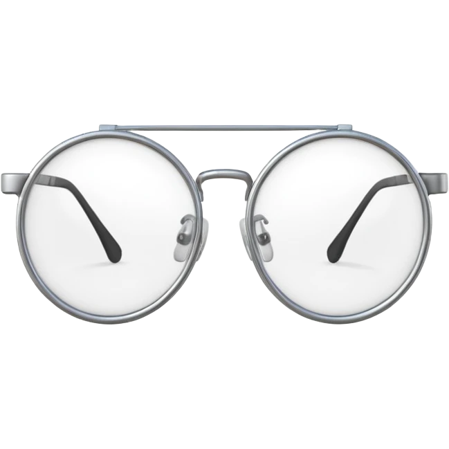 Create a high-quality 3D render that transforms the emojis 👓  into realistic 3D objects.
 emoji