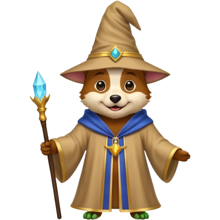 Dog wizard emoji