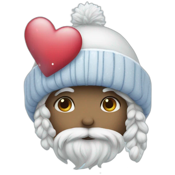 winter in a heart emoji