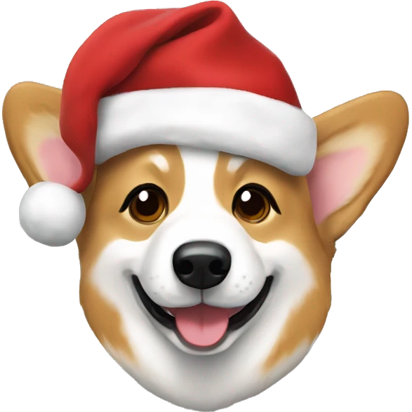 Christmas corgi emoji
