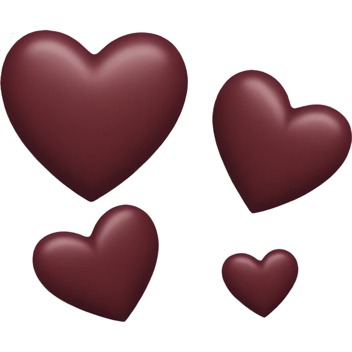 Maroon heart emoji