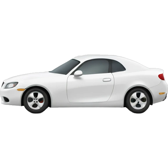 White car side view  emoji