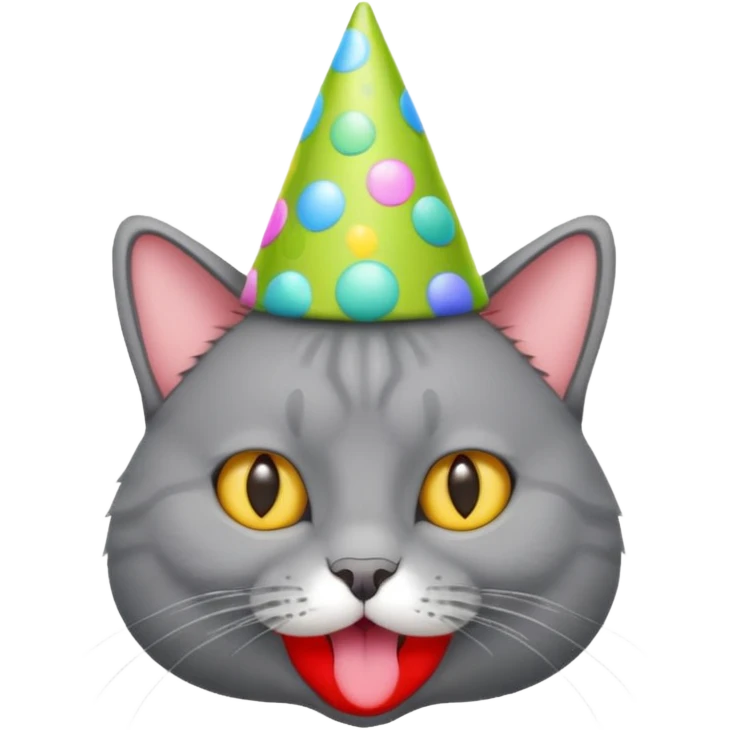chartreux qui fait la fête emoji