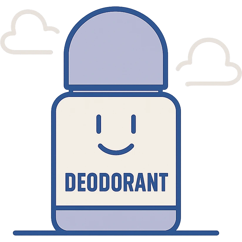 minimalistic roll-on deodorant bottle with no text or label emoji