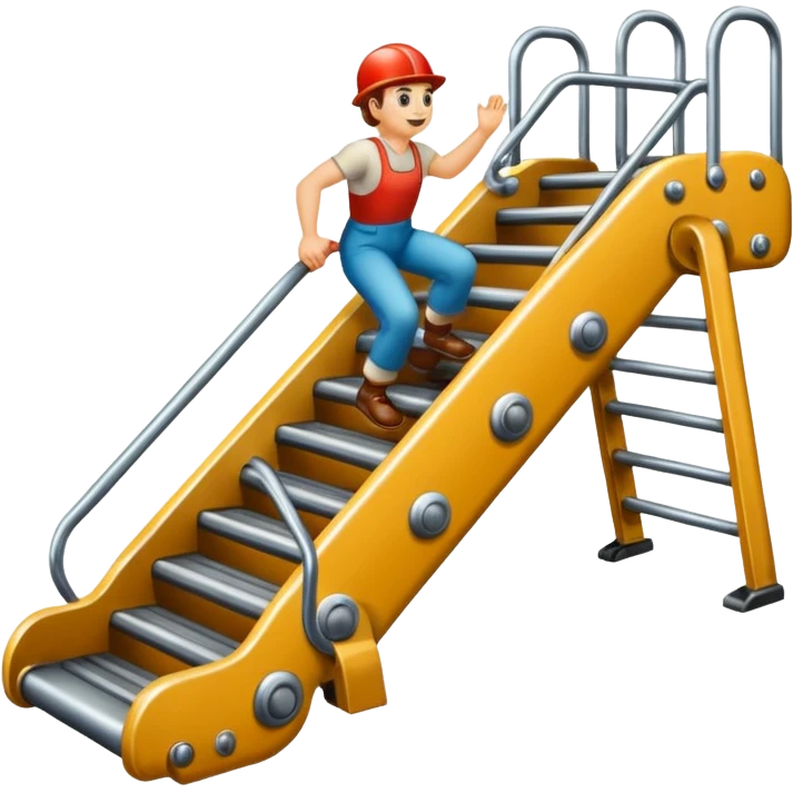 Un emoji de una retro escaladora emoji