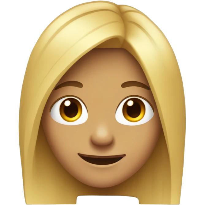 Teenager with long hair and gap teeth emoji