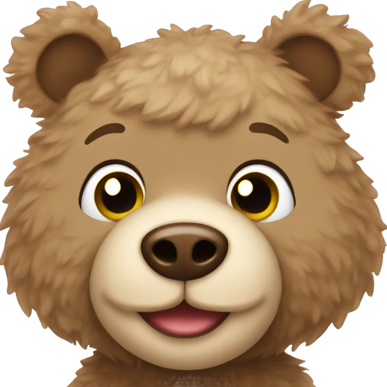 a cute teddy bear emoji