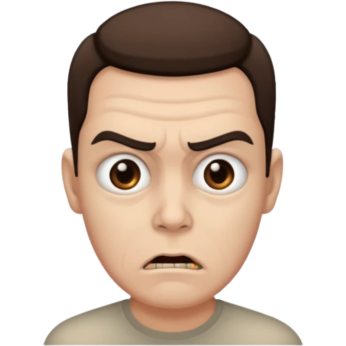 무서운 표정 emoji