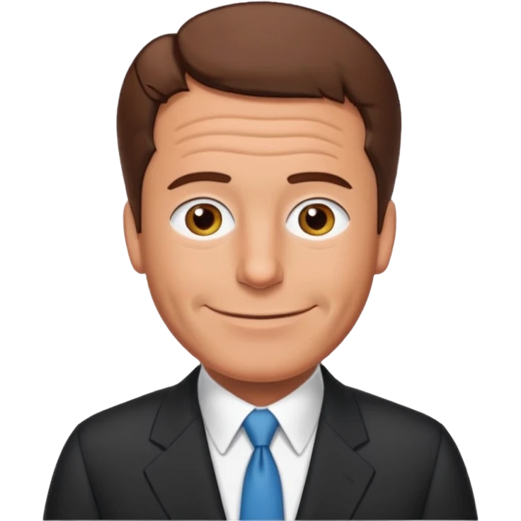 Create an emoji of Epstein waving to the camera in Family Guy style but make it especially like Epstein and not like all old guys emoji
