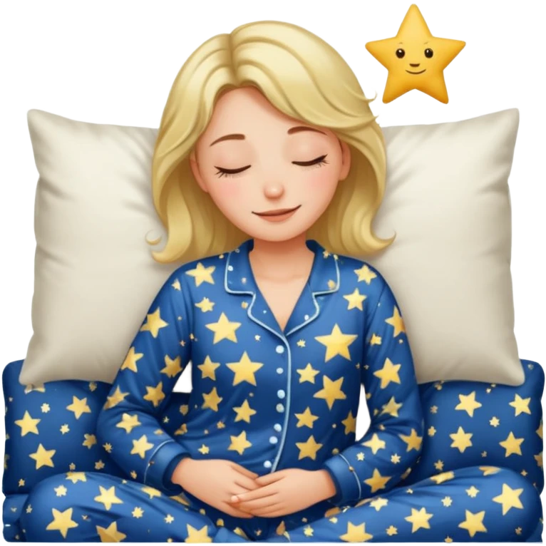  "type": "human",
      "look": "woman in star-print pyjamas, sleepy smile", emoji